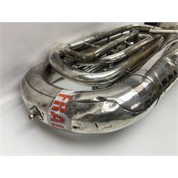 Salvation Army Class A Bb tuba for restoration or display H79cm