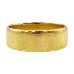 Edwardian 18ct gold wedding band by James Harrison, Chester 1908