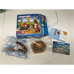 Playmobil - ten boxed sets nos.3008, 3824, 3840, 3894, 3897, 3933, 4146, 5104, 5640 and 9050; Playmobil Collector's Book 2009; and four catalogues 2011-13
