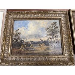 Collection of 19th and early 20th century oil paintings and watercolours, artists including Joseph Pighills, Victor Noble Rainbird, Louis Cox, Arthur W Newsholme, John Sowden, Arthur Tucker, Albert Woods, Alfred Robert Hayward, Manner of Thomas Creswick, etc (15)