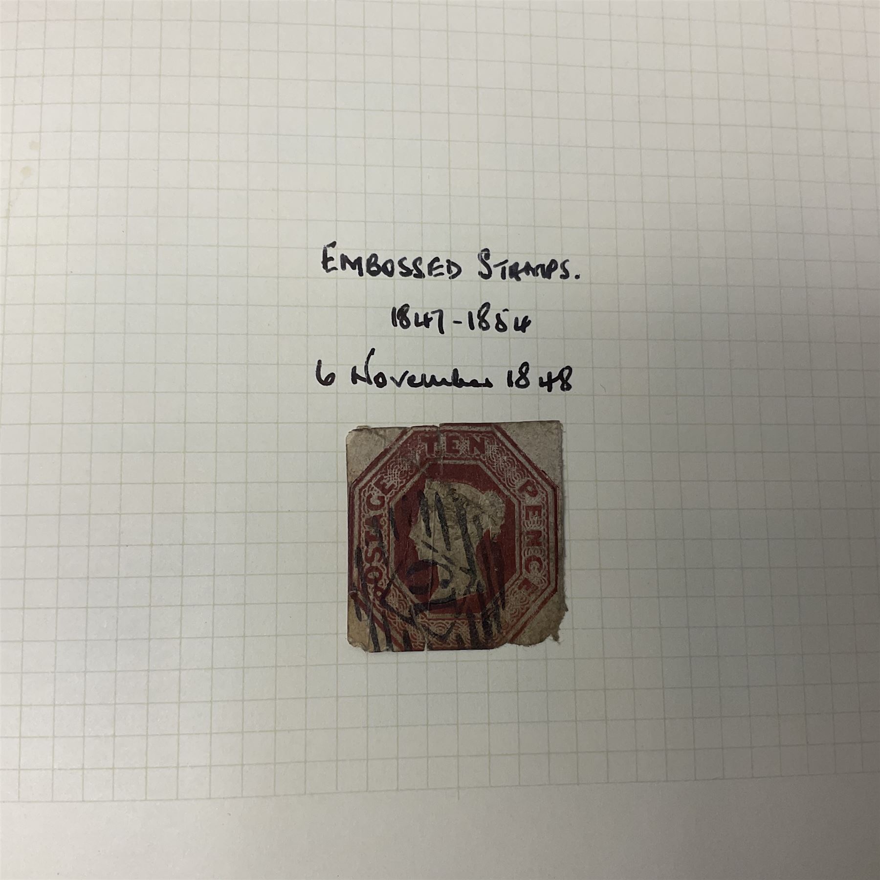 Mostly Great British Queen Victoria and later stamps, including penny black with red MX cancel, 1840 two pence blue with red MX cancel, imperf penny red with black MX cancel, perf penny reds, various Queen Victoria surface printed issues, King Edward VII two shillings sixpence and five shillings, King George V seahorses with values to ten shillings, King George VI with ten shilling dark blue used, Queen Elizabeth II pre and post decimal etc, housed in 'The Simplex Blank Album'