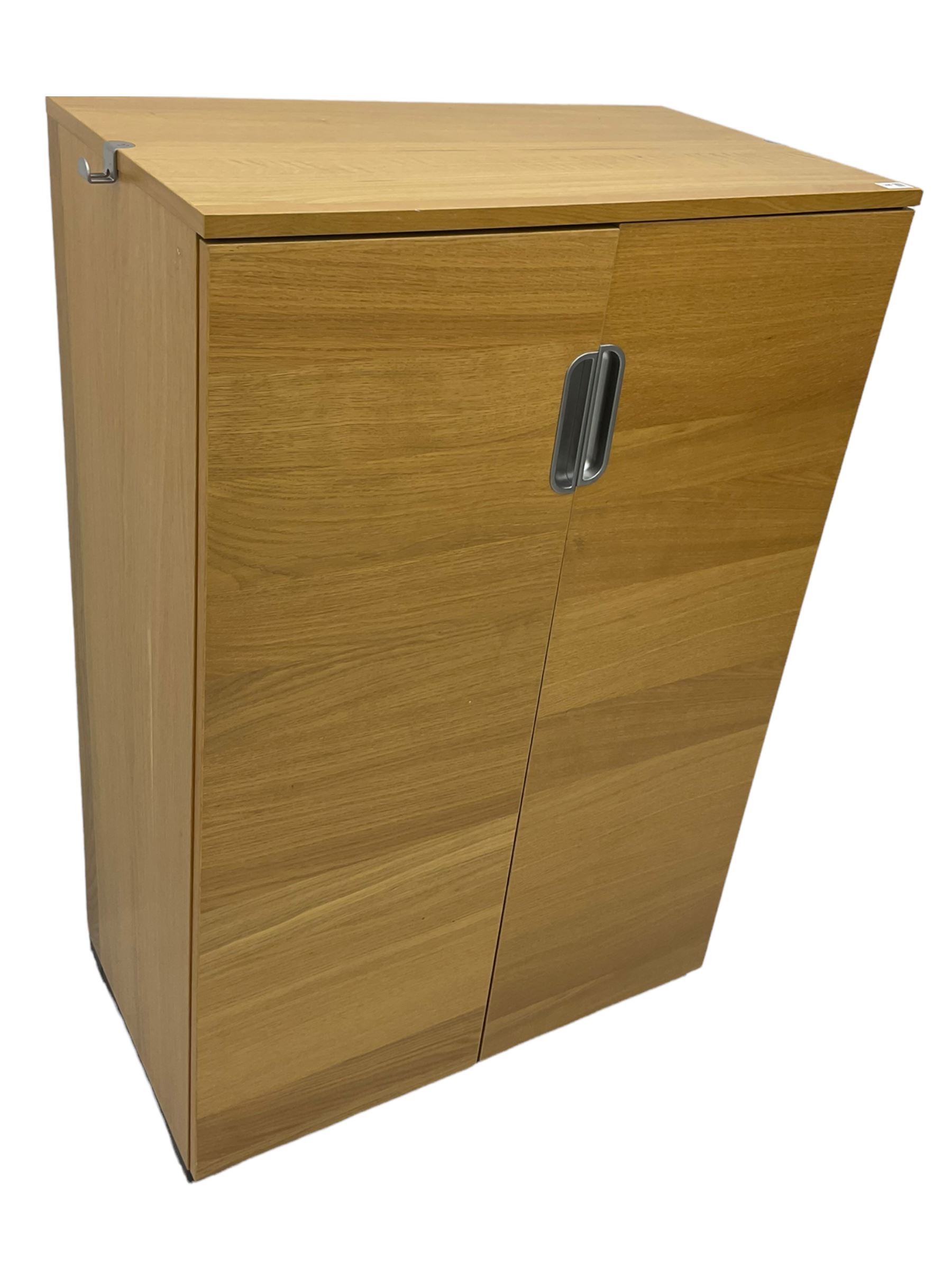 IKEA Galant light oak two door office cabinet