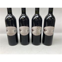 Mixed red wines comprising Tyrrell's Vintage 1992 Long Flat Red, 750ml, 12.5% vol, four bottles, Goundrey Mount Barker 1992 Cabernet Merlot, 750ml, 12% vol, four bottles, and four Tyrrell's Old Winery pinot noir, 13% vol (12)