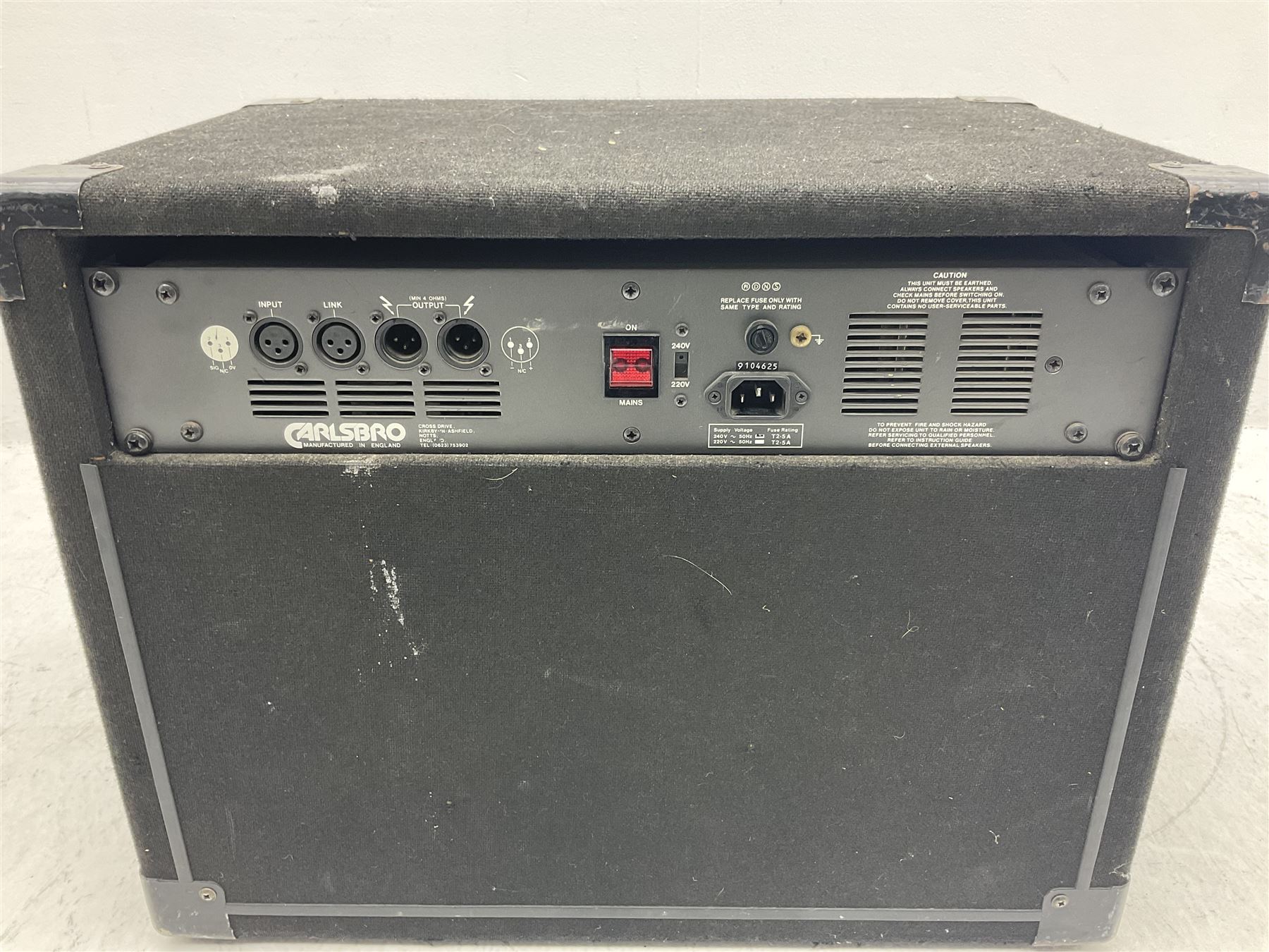 Carlsbro Pro Series A1 amplifier serial no.9104625 L57cm