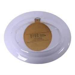 Pair of oval plates painted with Malton scenes, L35cm