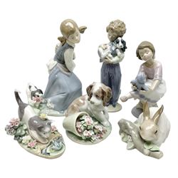 Six Lladro figures, comprising Naughty D