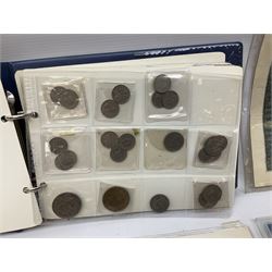 Great British and World coins, including Canadian 1975 dollar, United States of America 1975 proof set and bicentennial silver uncirculated set 1776-1976, Queen Elizabeth II Gibraltar 1977 sterling silver proof twenty-five pence, cased with certificate, New Zealand 1979seven coin set in blue wallet,  GB pre-decimal coins etc