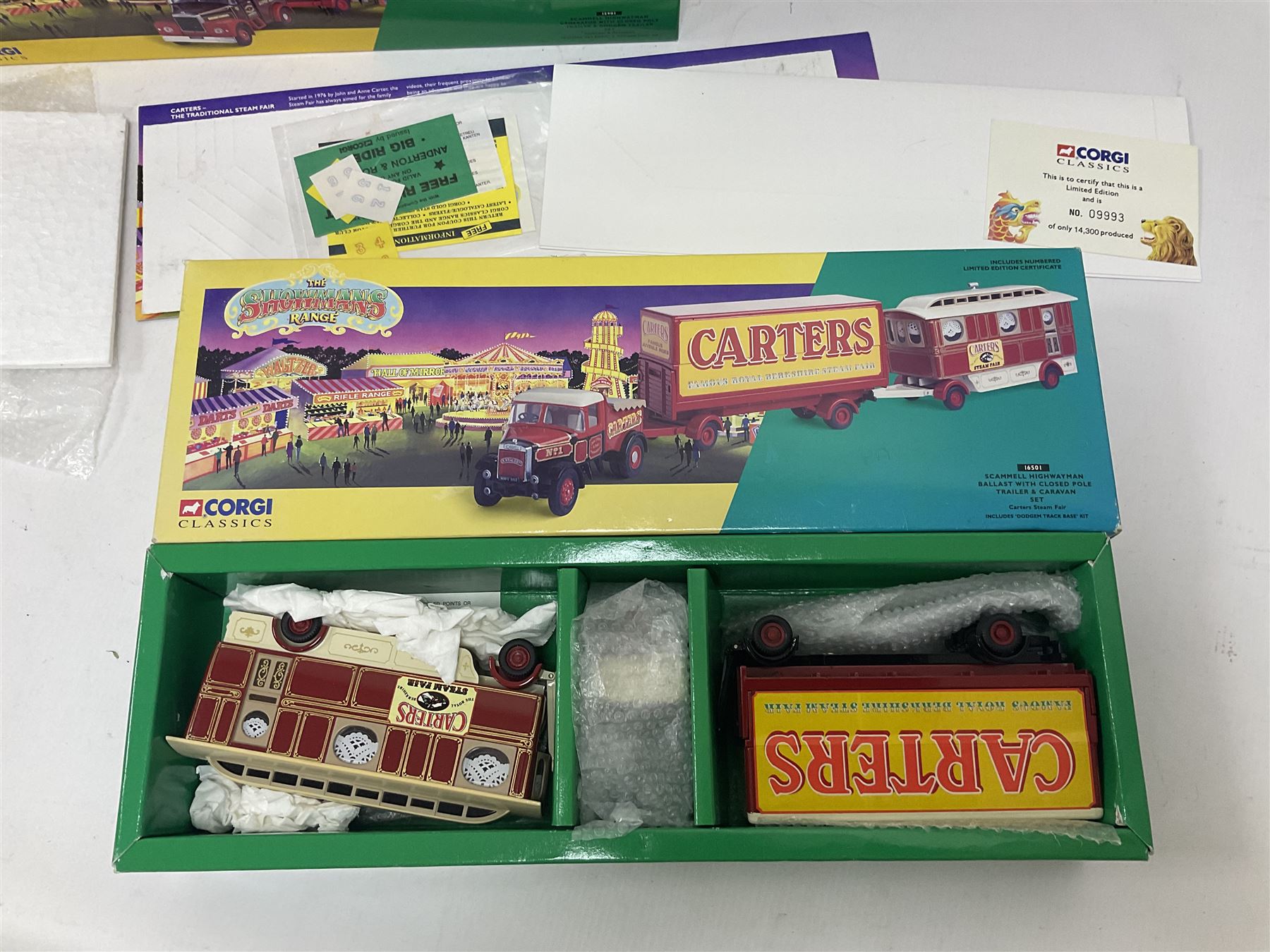 Corgi Showman’s Range - eleven 1:50 scale die-cast models comprising 12601, 14101, 15901, 16101, two 16501, 21701, 24401, 24801, 27602 and 27801, all boxed with paperwork 