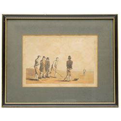 Robert Havell Sr. (British 1769-1832) after George Walker (British 1781-1856): Illustrations from The Costume of Yorkshire - 'Whalebone Scrapers' 'Fishermen' 'Farmers' 'The Cloth Dressers' 'Nor and Spell' and 'Moor Guide, six hand-coloured engravings 19.5cm x 29.5cm (6)