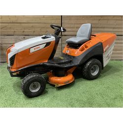 Stihl RT5097 petrol ride on lawnmower, 3 years old - THIS LOT IS TO BE COLLECTED BY APPOINTMENT FROM DUGGLEBY STORAGE, GREAT HILL, EASTFIELD, SCARBOROUGH, YO11 3TX