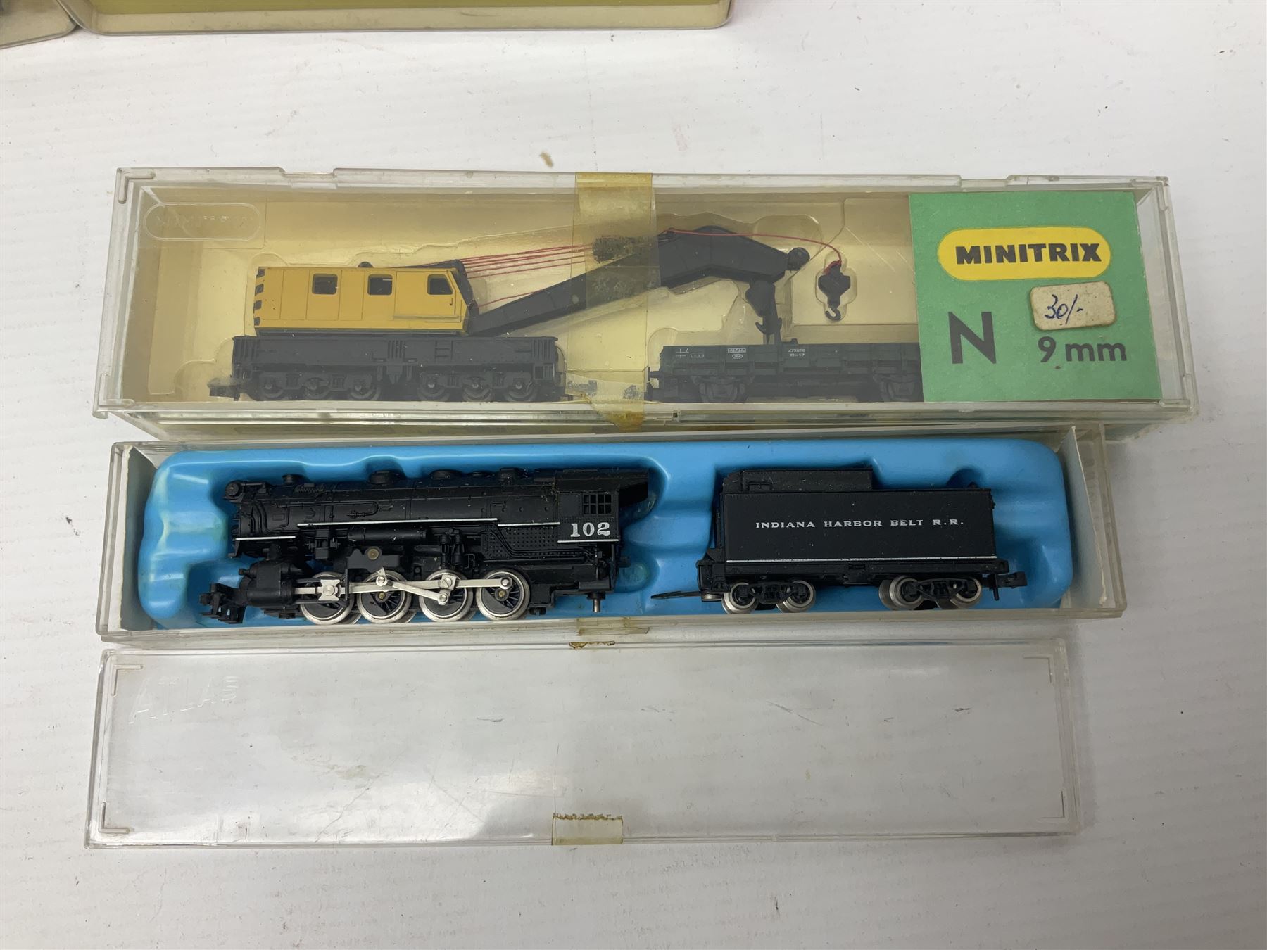 N' gauge - Fleischmann Piccolo 2363 DB 2-10-0 locomotive; Minitrix