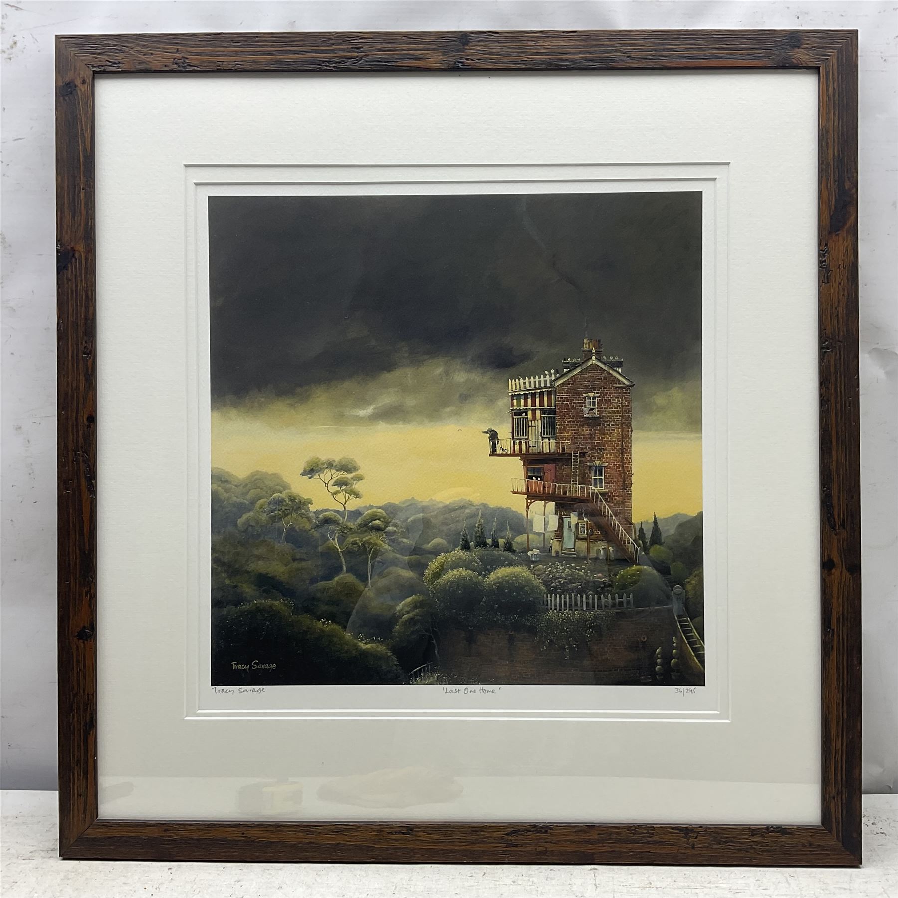 Tracy Savage (Scarborough 1963-): 'Last One Home', limited edition print signed titled and numbered 36/295 in pencil 44cm x 44cm 