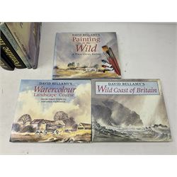 Eight books by David Bellamy on watercolour painting; and two bound volumes of Pennine Magazine 1981-84 (10)