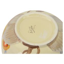 Clarice Cliff Bizarre Rhodanthe pattern bowl, D21cm
