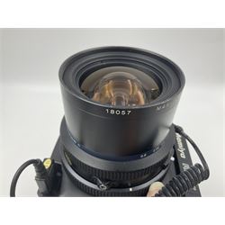 Mamiya RZ67 professional camera body, serial no 120282, with 'Mamiya-Sekor Z f=50mm 1:4.5 W' lens, serial no 18057 and RZ67 AE Prism Finder serial no 106809