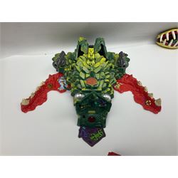 Mighty Max, 1990s Bluebird Toys PLC, large play sets Mighty Max Takes Terror Talons, Mighty Max Blasts Magus, Mighty Max Storms Dragon Island; six further Doom Zones, three Horror Heads and assorted related mini figures and accessories 
