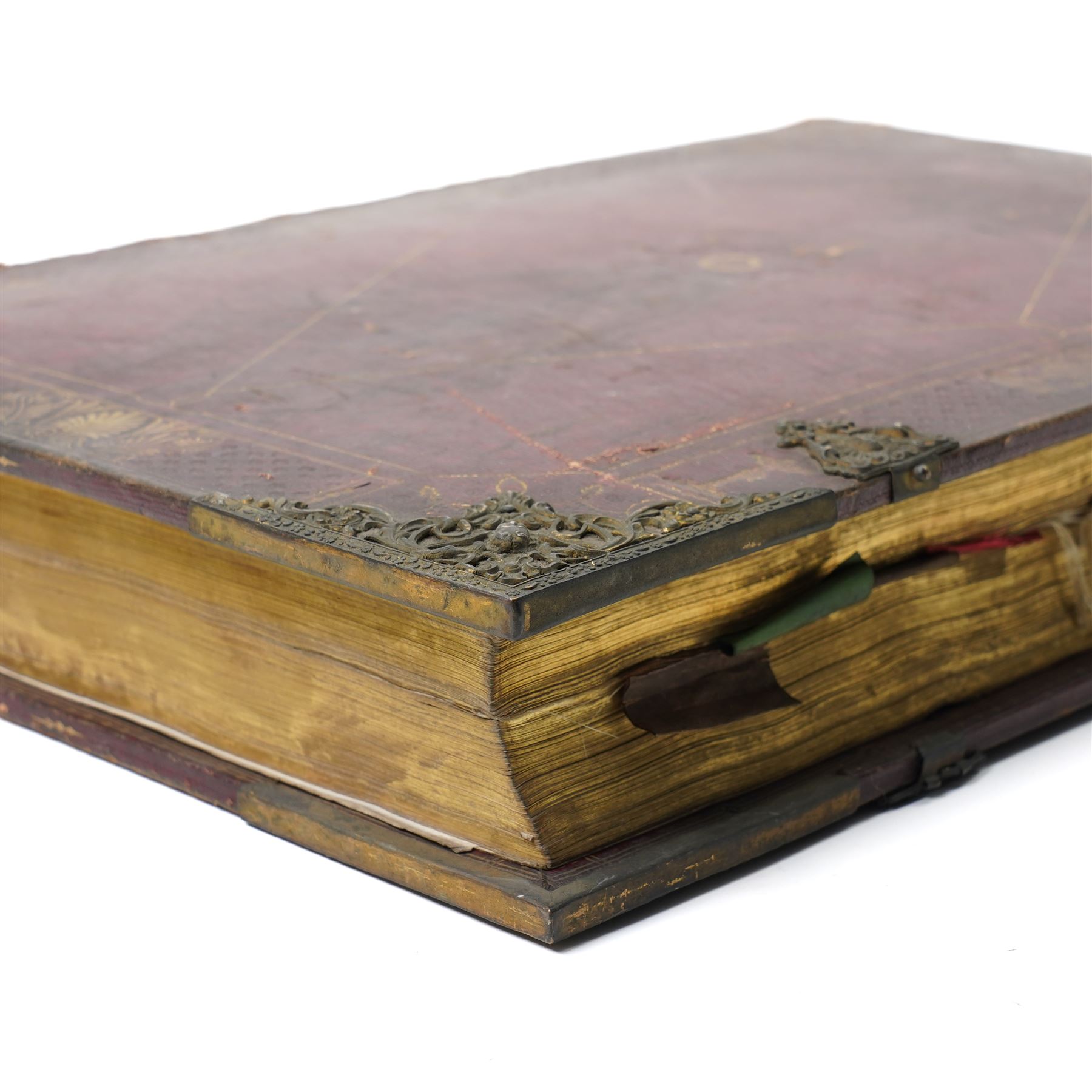 Missale Ecclesiae Rotomagensis published in Latin by Jore, father and son, by the authority of Louis de Lavergne of Tressan 1728, folio in gilt decorated full calf and with metal mounts and Graecum Lexicon Manuale published H Woodfall, London 1766 full calf (2)