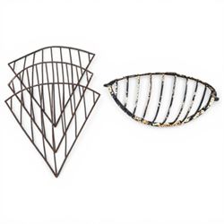 Three corner hay racks along with one normal rack