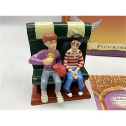 Three Royal Doulton limited edition Harry Potter groups - 'Harry's 11th Birthday' No.2967/5000; 'The Journey To Hogwarts' No.990/5000; and 'The Friendship Begins' No.3969/5000; all boxed with certificate (3)