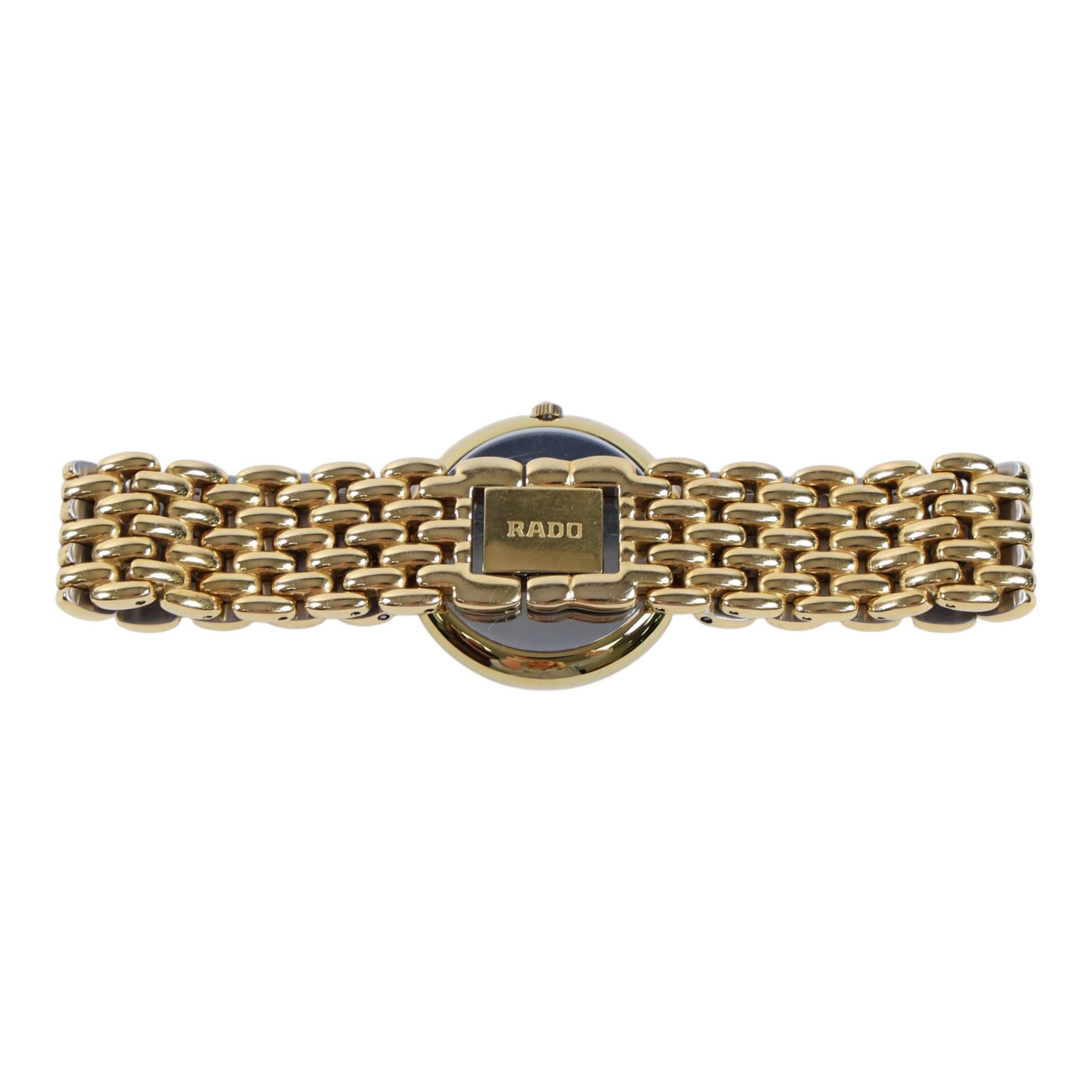 Omega ladies stainless steel and gold-plated wristwatch and a Rado Florence wristwatch