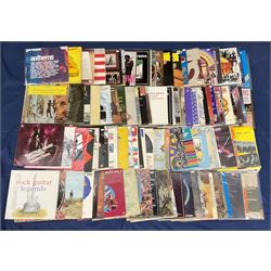 Quantity of vinyl records including Country music compilations, Peppermint Harris 'Houston Can't Be Heaven', Axe Attack 'Vol II', various other compilation albums and other music, approximately 100, in one box