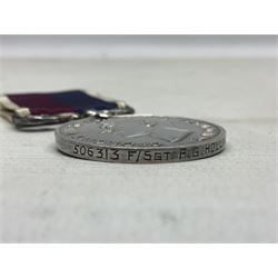 George VI RAF Long Service and Good Conduct Medal awarded to 506313 F/Sgt. F.G. Hollings R.A.F.; with ribbon 