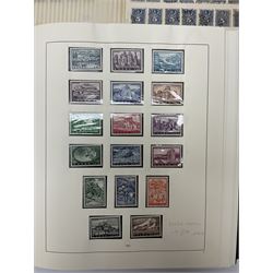 World stamps in six albums / stockbooks including United States of America, Chile and Greece, used and mint stamps stamps seen along with some earlier issues