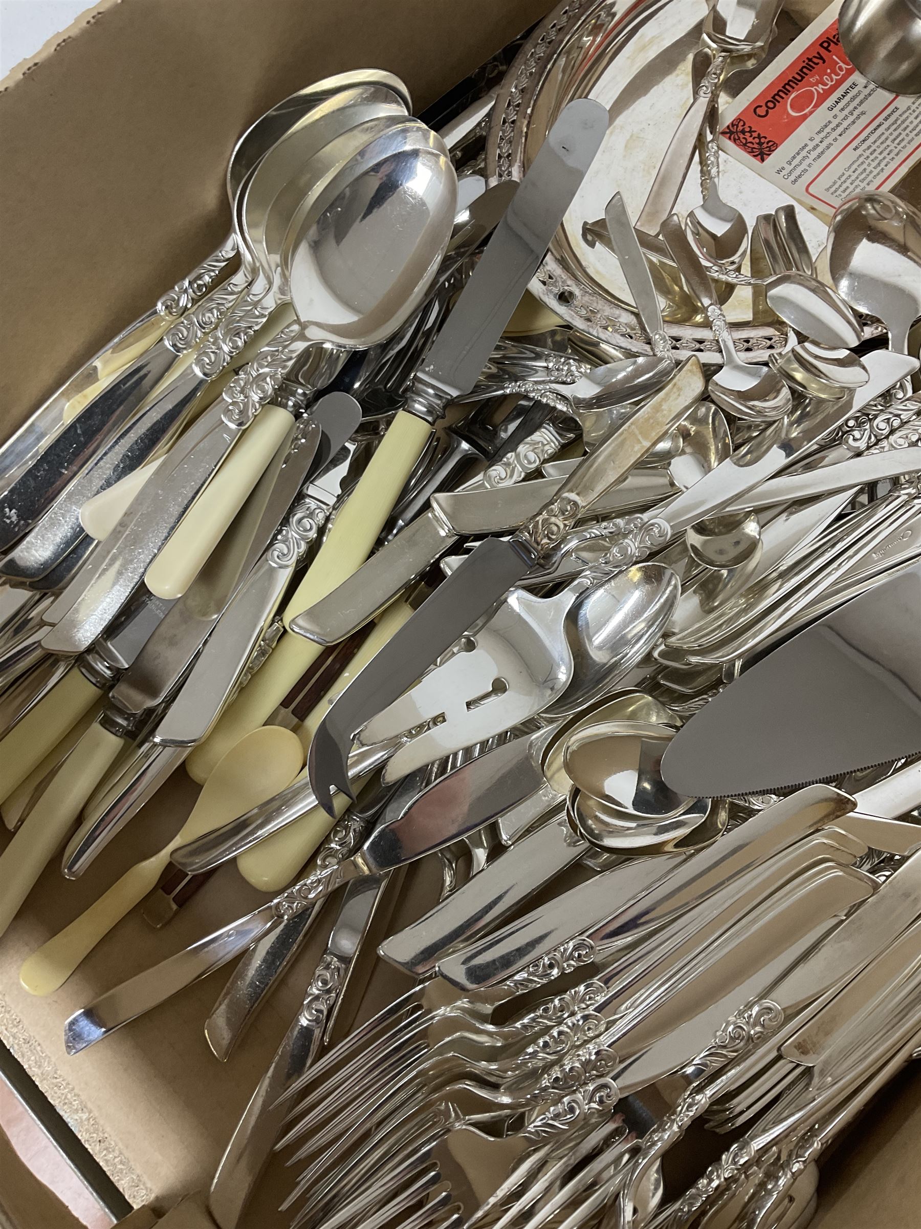 Large collection of Community cutlery South Seas pattern, together with carving set and other cutlery 