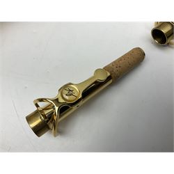 Trevor James The Horn Classic II brass straight soprano saxophone, serial no.T1255; in lightweight carrying case with accessories