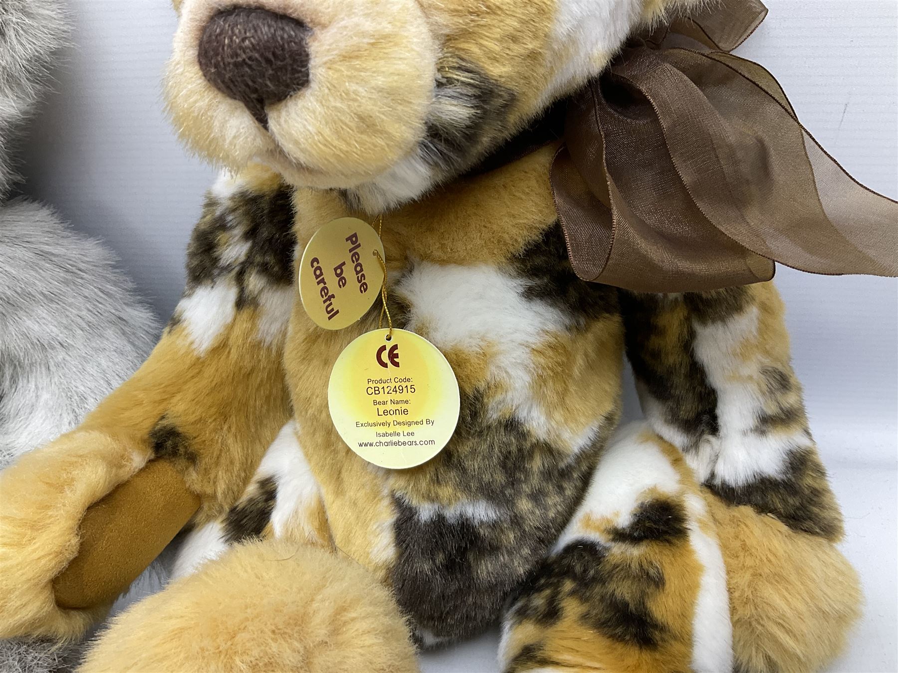 Six Charlie Bears, comprising three limited edition examples from the Hatty bears series,  Miss Daisy CB206000O, 382/3000, Miss Marble CB205242O, 385/3000, and TC CB185165, 22/3000, plus Red Liquorice CB150011O, designed by Heather Lyell, and Leonie CB124915, and Kiki CB124961, both designed by Isabelle Lee, all with tags 