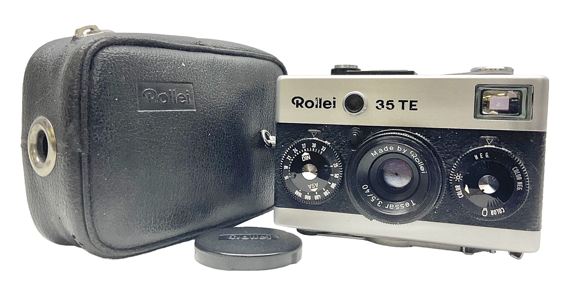 Black Rollei 35T Compact Camera body, with 'Tessar 3.5/40' lens, in original case  