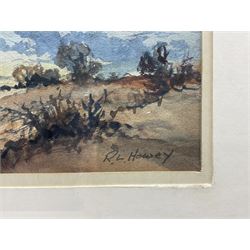 Robert Leslie Howey (British 1900-1981): 'Rosebery Topping - Cleveland', watercolour signed, titled and dated 1972 verso 26.5cm x 33cm