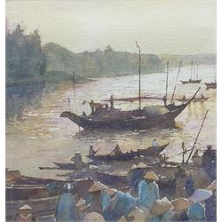 Robert Brindley (Northern British 1949-): ‘Hoi An Vietnam’, watercolour signed, titled and dated 28/3/99 verso 28cm x 27cm