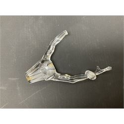 Swarovski Crystal animals, to include sheep, pigs, antelope, cockeral and hen, chicks, Pegasus, owls, giraffe, etc, together with Swarovski Crystal dancer, Isadora