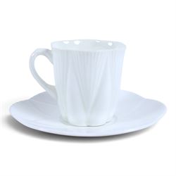 Shelley Dainty White pattern tea service, including teapot, coffee pot, hot water jug, open sucrier, cups and saucers, cake plates etc 