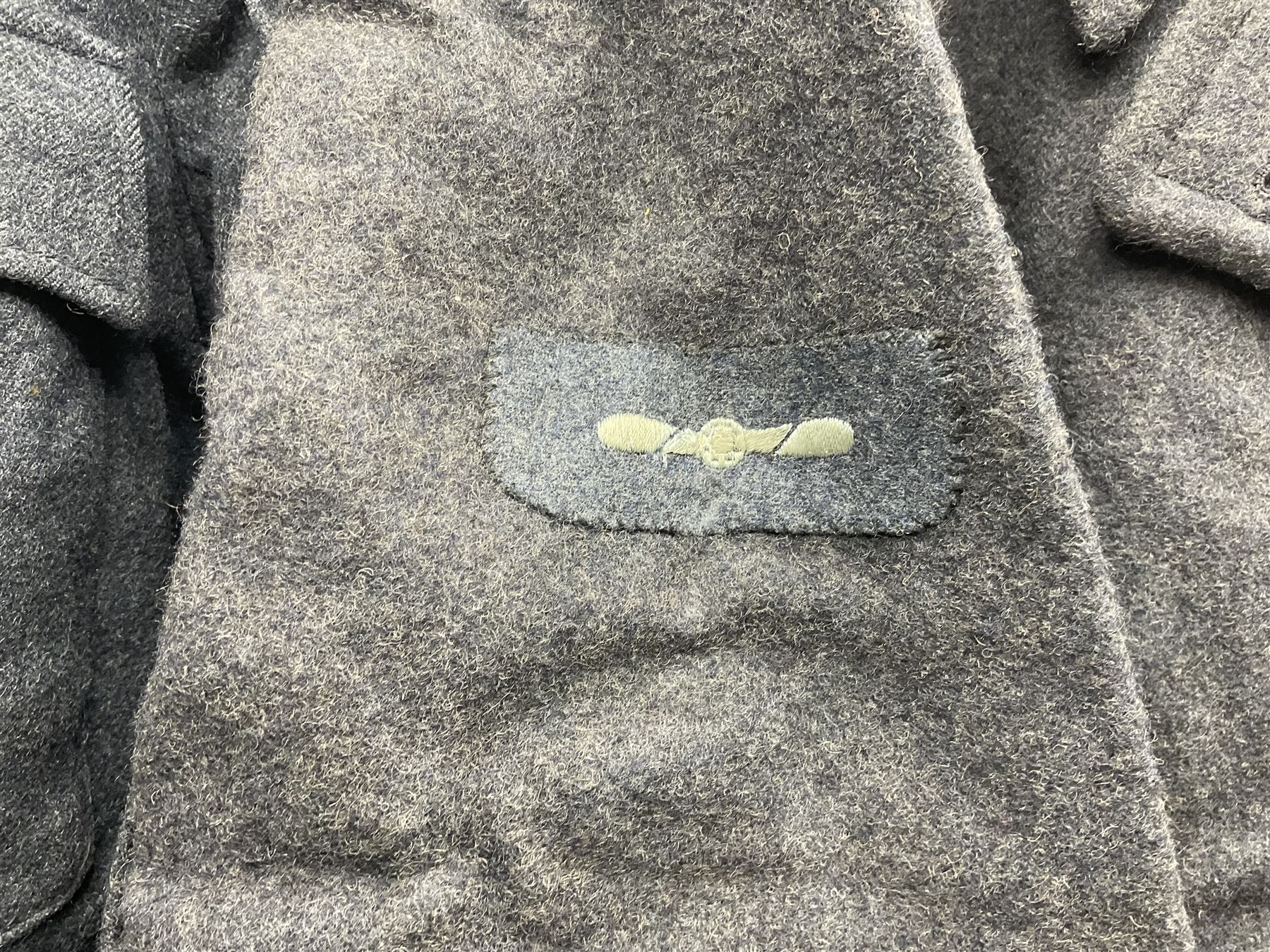 British RAF uniform, including jacket and trousers, modern RAF uniform buttons and a collection of reproduction wartime newspapers