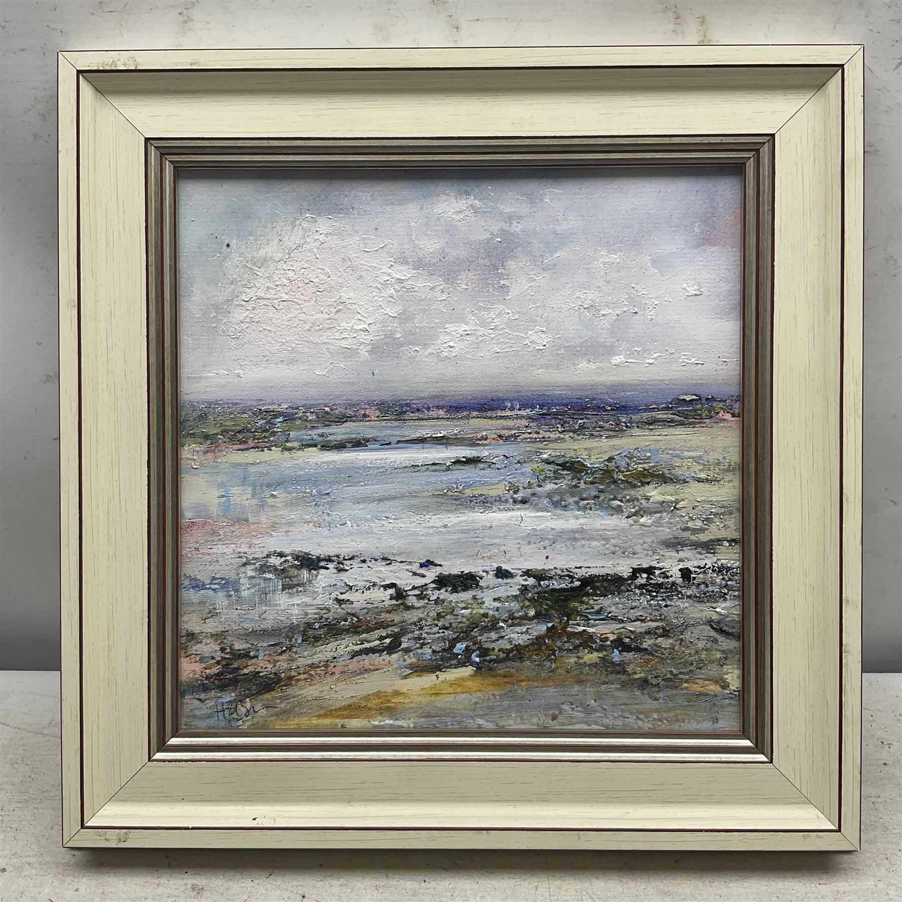 Peter Hodson (British Contemporary): Coastal Scenes, three oils on board signed max 25cm x 25cm (3)