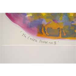 Gillian Ross Kelsey (British 1935-2025): 'The Celtic Horse No 3', mixed media on paper signed and titled in pencil 25cm x 34cm