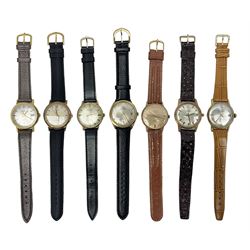 Four manual wind wristwatches including 