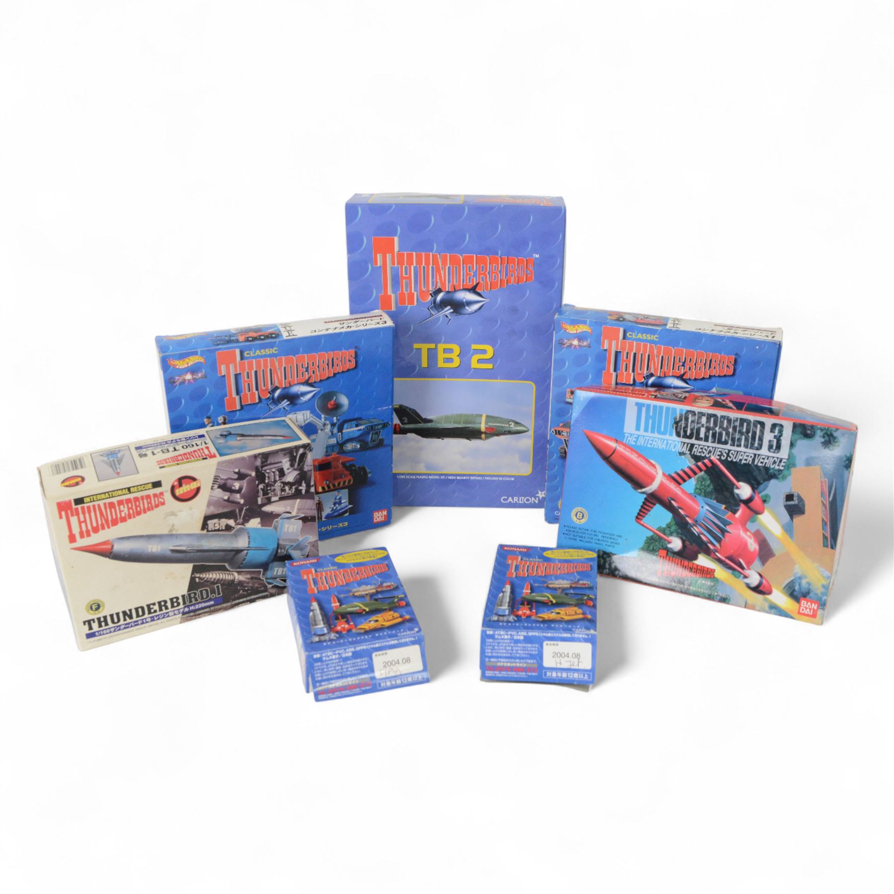 Lot Figurines Thunderbirds Konami 2004 - Véhicules Gerry Anderson