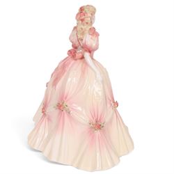 Coalport English Rose Collection : 1994 English Elegance, No. 996 of 1000, with certificate, H21cm