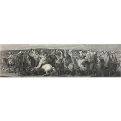 After Thomas Stothard (British 1755-1834): 'The Pilgrimage to Canterbury', 19th century engraving pub. c.1817, 36cm x 97cm