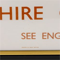 Two reproduction British Railway posters, comprising Yorkshire Coast and Scarborough examples, both framed, H100cm