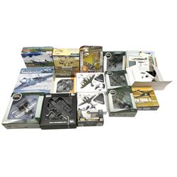 Fourteen die-cast models of aircraft inc