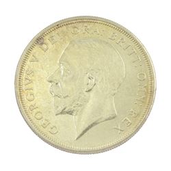 King George V 1927 proof coin set, comprising threepence, sixpence, one shilling, florin, halfcrown and 'wreath' crown, cased