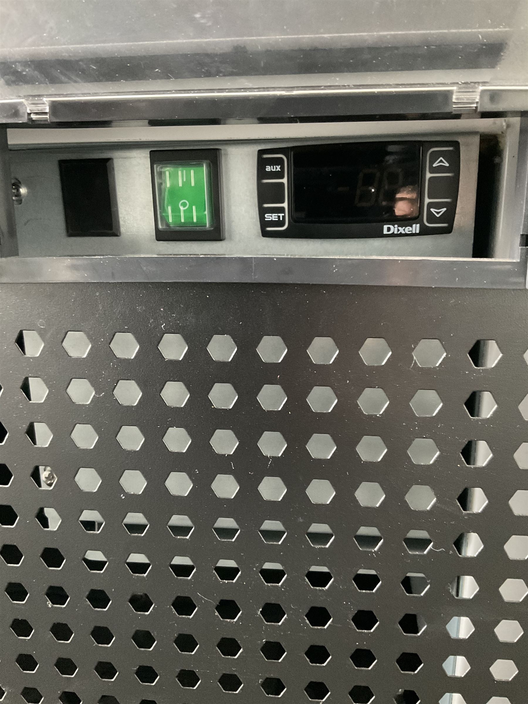 TEFCOLD NC5000G double commercial fridge, with shelves, (three months old, with little use) - THIS LOT IS TO BE COLLECTED BY APPOINTMENT FROM DUGGLEBY STORAGE, GREAT HILL, EASTFIELD, SCARBOROUGH, YO11 3TX