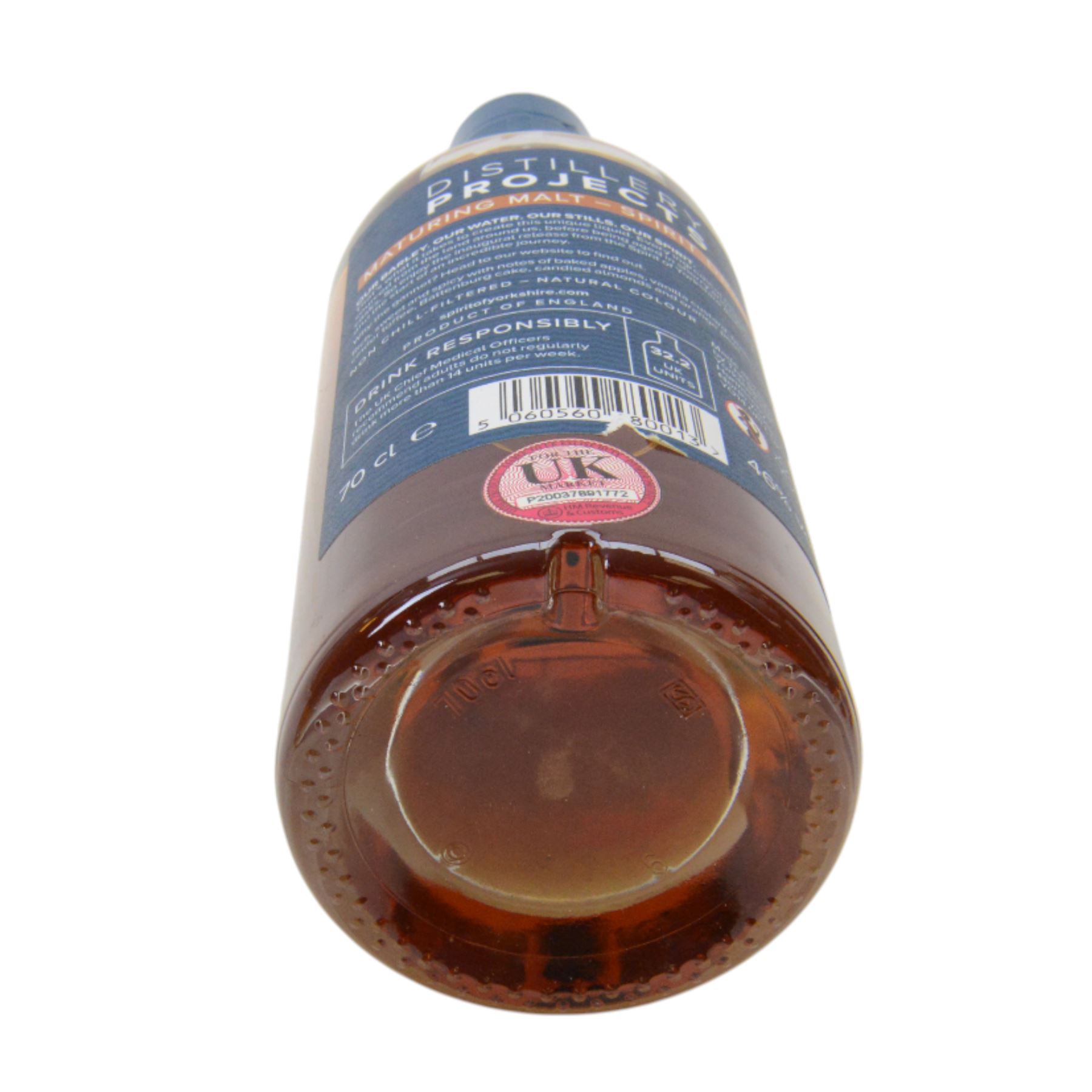 Spirit of Yorkshire Distillery, distillery projects maturing malts, full set of six, projects 001-004 70cl 46% vol and project 005, 006 50cl 46% vol