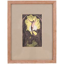 Blair Hughes-Stanton (British 1902-1981): Alone, wood engraving signed with initials in the plate and dated '27, 12.5cm x 8cm 