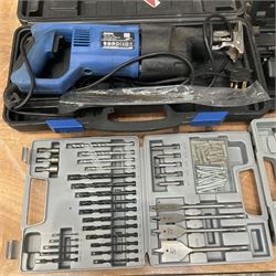 PBX reciprocating saw, drill bit set, hole cutter, and other Bosch electric tools - THIS LOT IS TO BE COLLECTED BY APPOINTMENT FROM DUGGLEBY STORAGE, GREAT HILL, EASTFIELD, SCARBOROUGH, YO11 3TX
