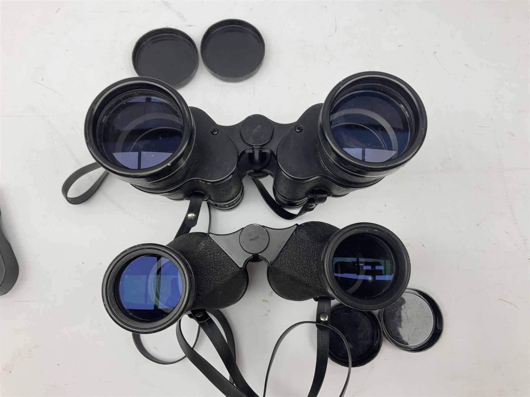 Six cased pairs of Pentax binoculars, comprising 10x50 Field, no. 604, Asahi 7x50, Asahi 10x50, Asahi 8x40, Asahi 16x50,  Asahi 10x50 No. 62611